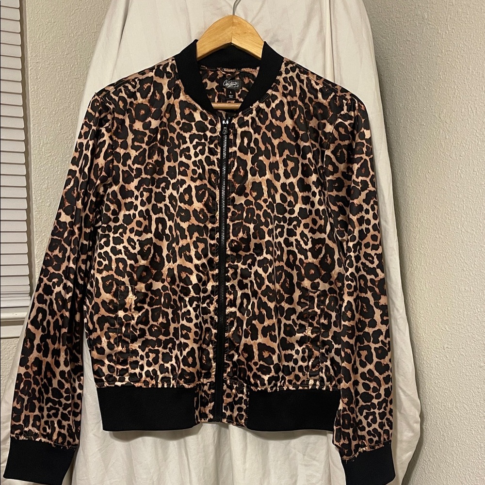 City Streets Animal Print Bomber Jacket